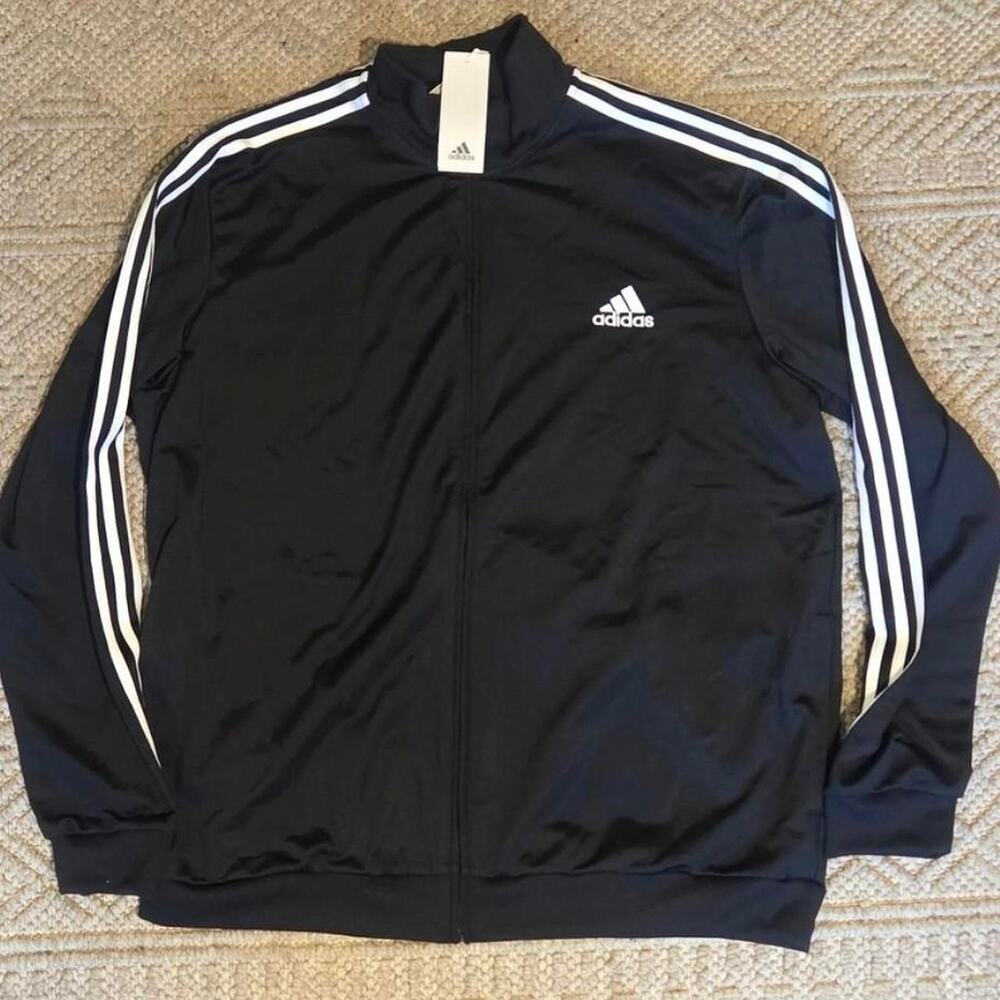Adidas 3 stripes track jacket xxl
